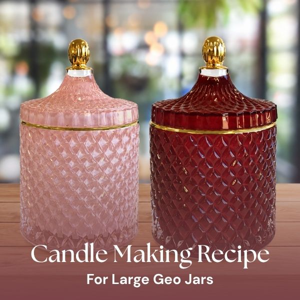 Large Geo Candle Jar