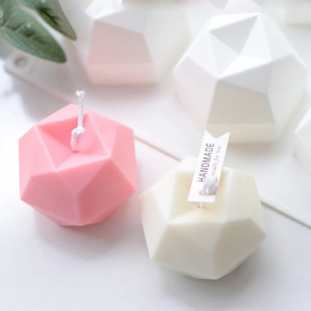 3D Multilateral Diamond Candle Mold image 2