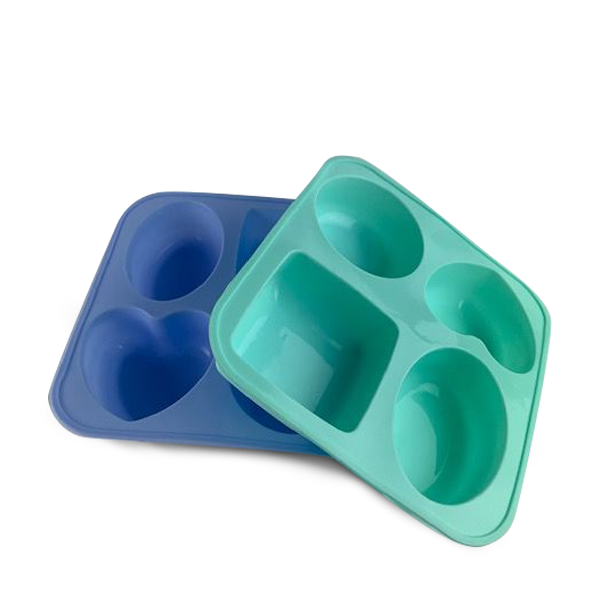 Silicone Mold<br> 4 Cavity Soap Combo image 1