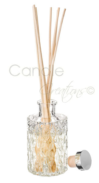 120ml Diffuser Jar Round w Diamond Design Small image 1
