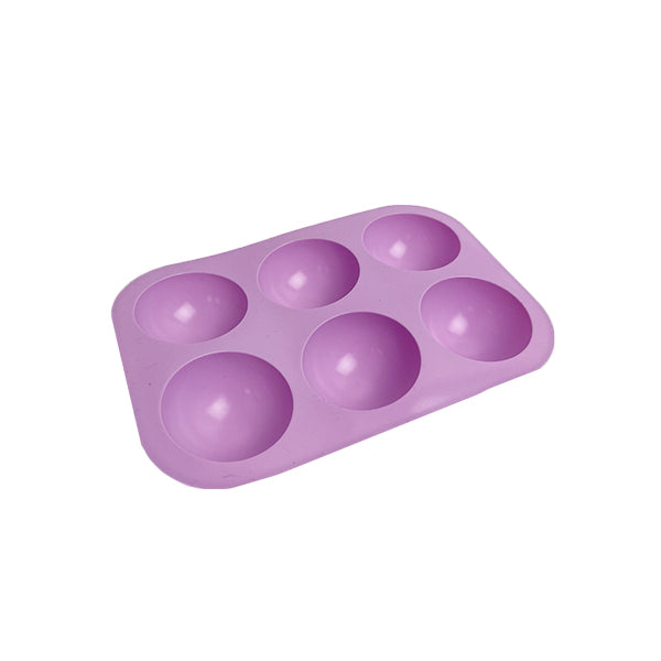 Half Sphere Silicone Soap Mold x 6 Cavity image 3