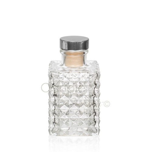 100ml Diffuser Jar Square w Diamond Design Small image 0