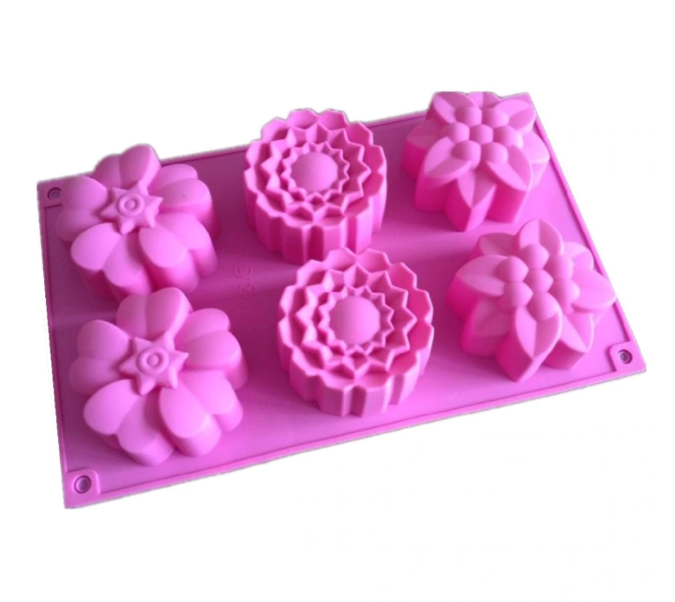 Flower Silicone Mold x 6 Cavity image 0