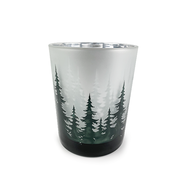 Pine Tree Glass Candle Jar (Large) image 0
