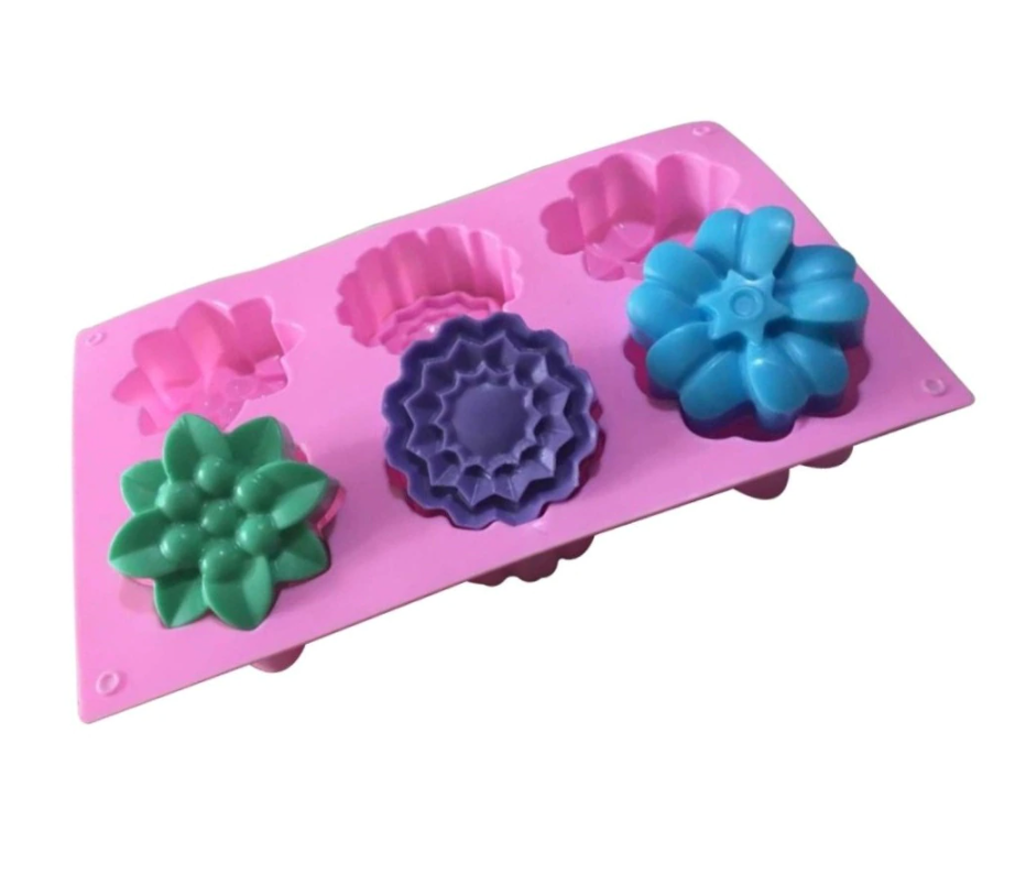 Flower Silicone Mold x 6 Cavity image 1