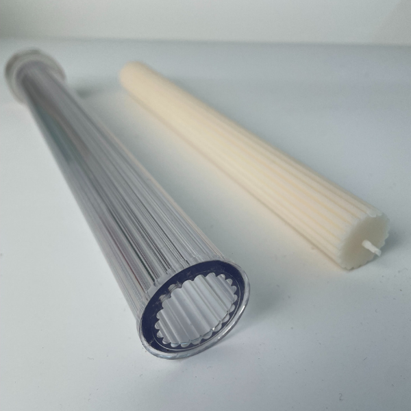 Striped Pole Pillar Candle Mold image 1
