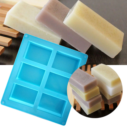 Silicone Mold<br> Small Rectangle x 6 image 2