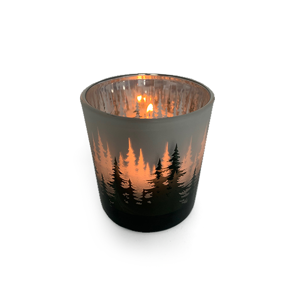 Pine Tree Glass Candle Jar (Large) image 1