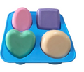 Silicone Mold<br> 4 Cavity Soap Combo image 0