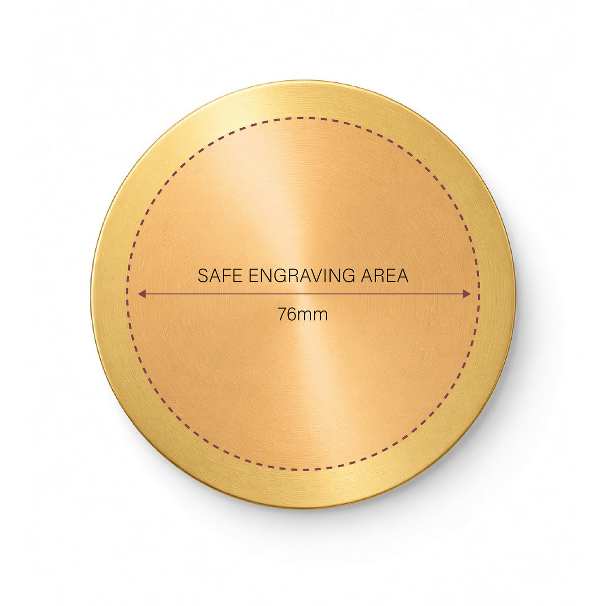 86mm Brushed Gold Lid