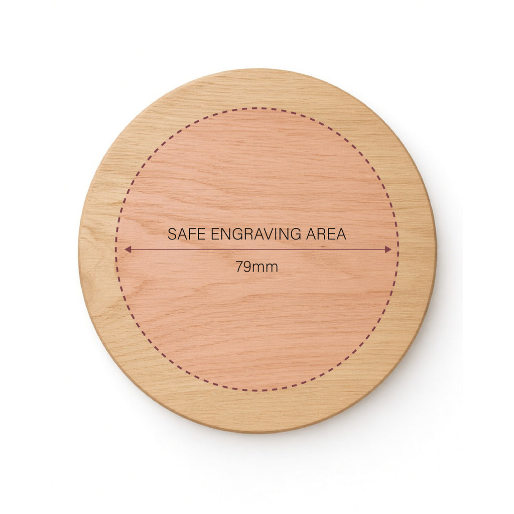 Natural Wood Lid 89mm