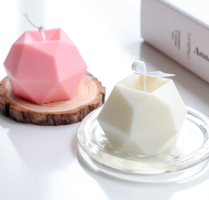 3D Multilateral Diamond Candle Mold image 0