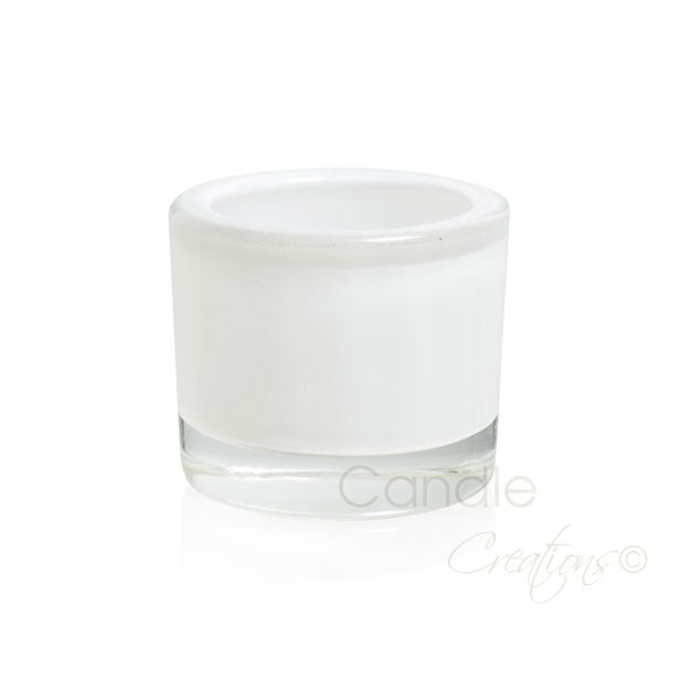 Factory Seconds Medium Veluto Jar<br> Opaque White image 0