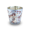 Christmas Leaves Glass Candle Jar