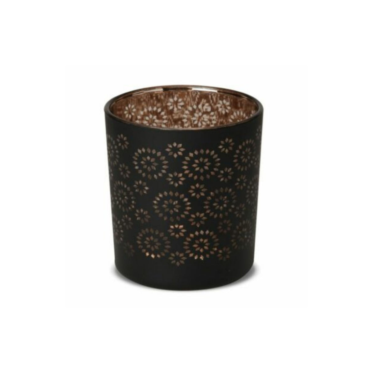 Cirque Black Glass Candle Jar
