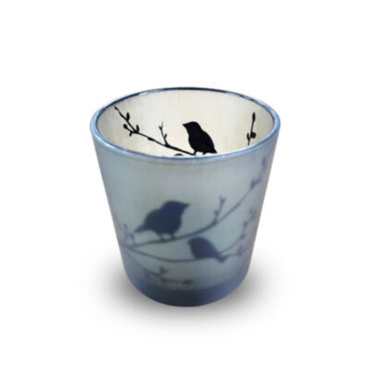 Love Birds Glass Candle Jar