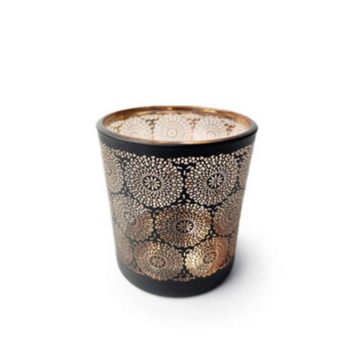 Peace Mandala Glass Candle Jar