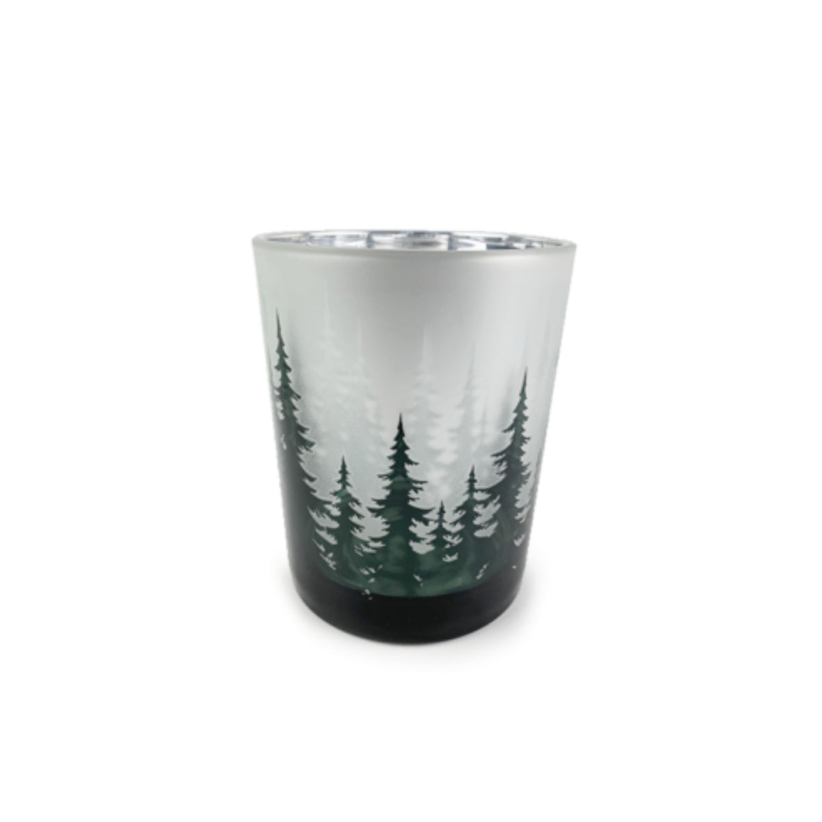 Pine Tree Glass Candle Jar