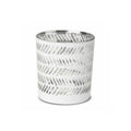 Sway White Glass Candle Jar