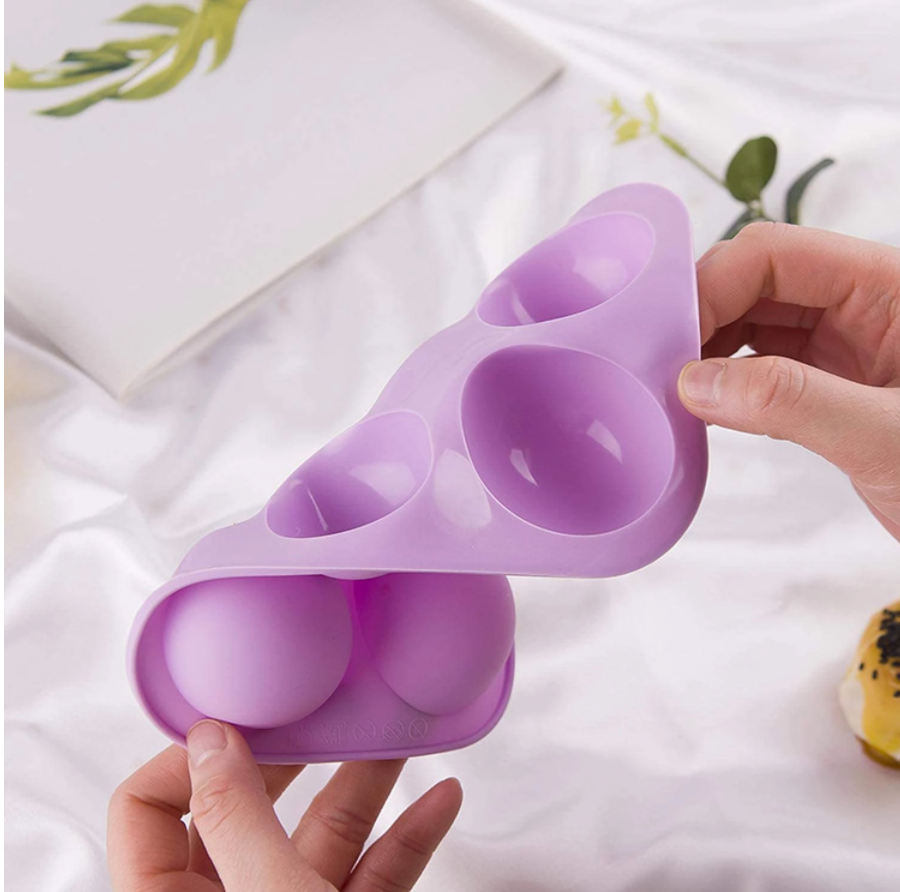 Half Sphere Silicone Soap Mold x 6 Cavity image 1