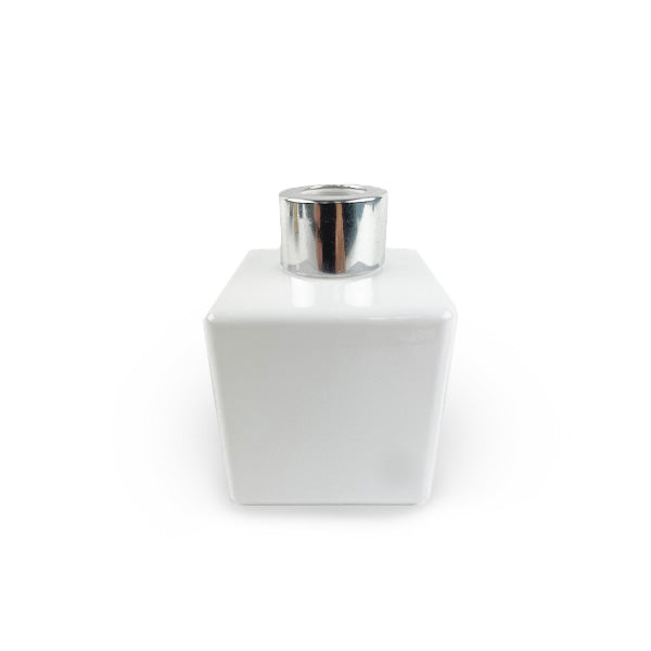180ml Gloss White Diffuser Jar Square image 0