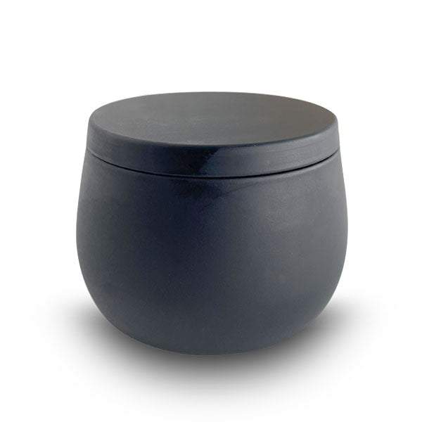 Black Tapered Candle Tin 150ml image 0