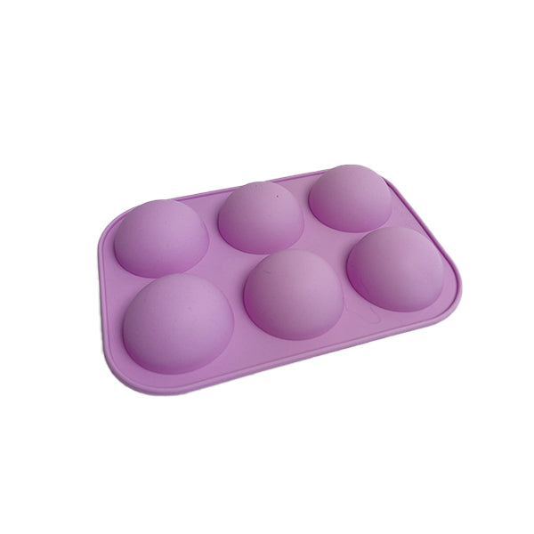 Half Sphere Silicone Soap Mold x 6 Cavity image 0