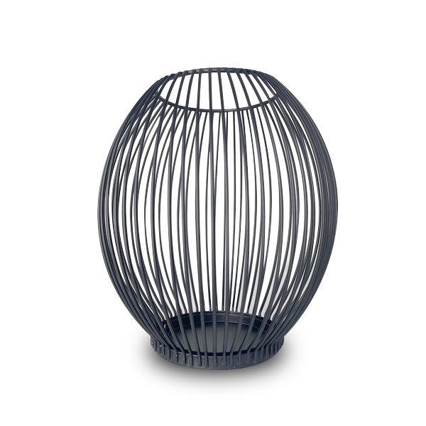 Black Metal Pillar Candle Holder Set image 3