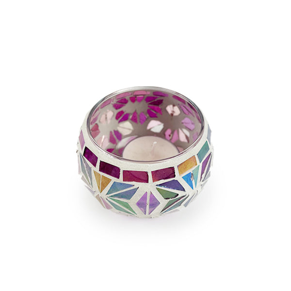 Mosaic Jar Star Petal Flower image 2
