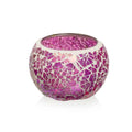 Mosaic Jar Pink Crackle image 0