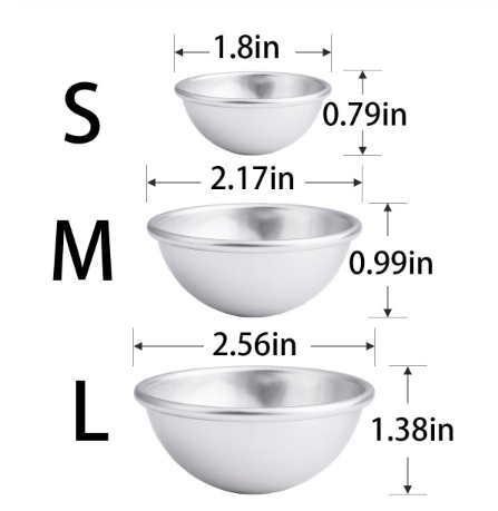 Bath Bomb Ball Molds<br> Set of 3 image 1