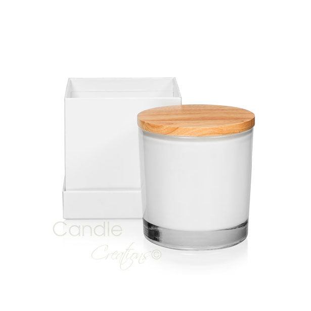Factory Seconds Large Veluto Jar<br> Opaque White image 0