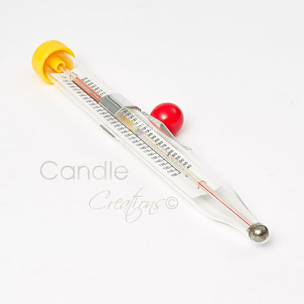 Candle Thermometer for Candle Making - DIY Wax Candle Making Supplies - Ideal Candle Making Thermometer with Clip and 300mm Stainless Steel Probe