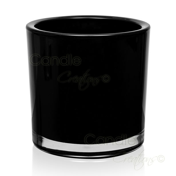 Black Gloss Candle Jar Tumbler Large