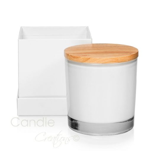 Maxi Opaque White Veluto Jar with Optional Gift Box