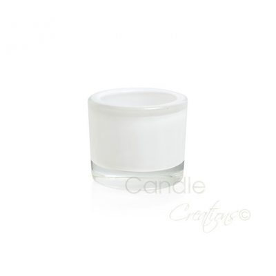 Small Opaque White Veluto Jar