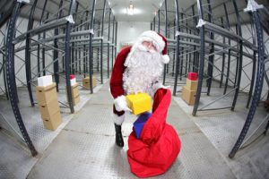 Santa packing orders