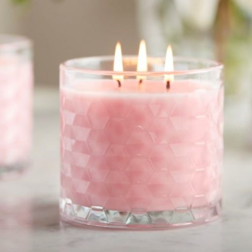 Hexagon Candle Jar by Libbey