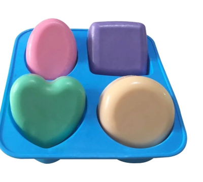 4 x Soap Cavity Silicone Mold