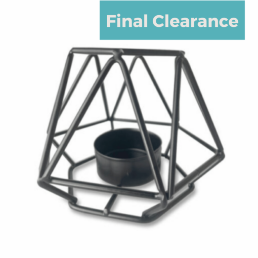 Final CLearance Black Geo Tealights