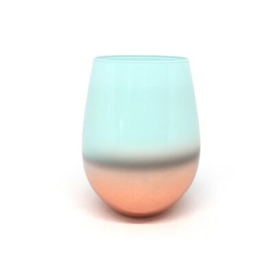 Renee Jar Deluxe Light Blue & Rose Gold