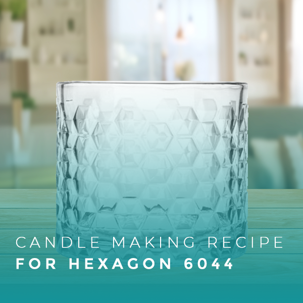 Libbey Hexagon 6044 Refill candle Jar