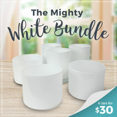 Mighty White Candle Jar Bundle