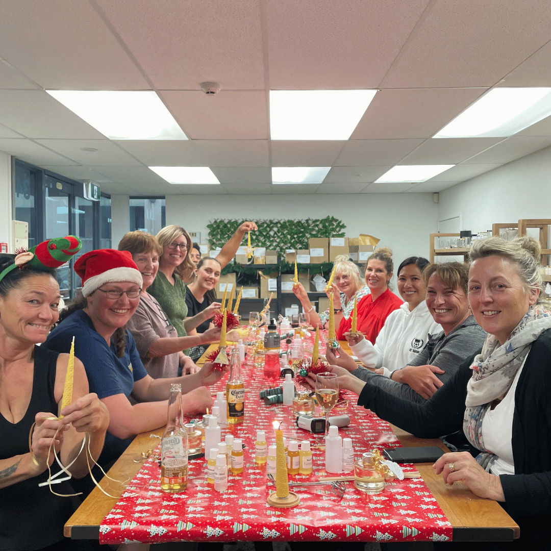 Christmas Party Candle Making Class