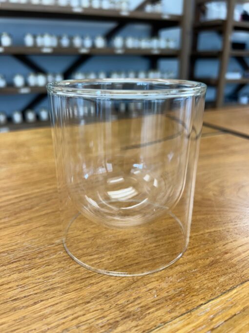 Double Walled Clear Glass Jar