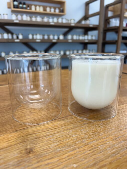 Double Walled Clear Glass Jar
