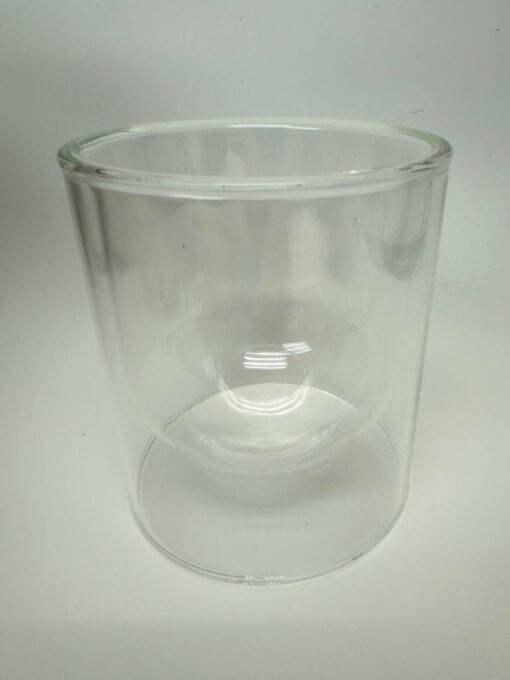 Double Walled Clear Glass Jar